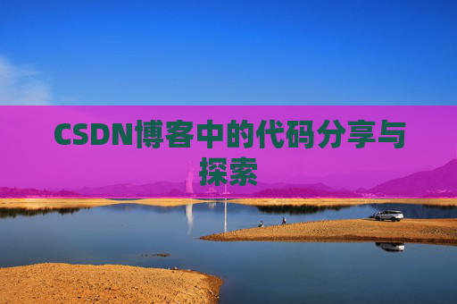 CSDN博客中的代码分享与探索